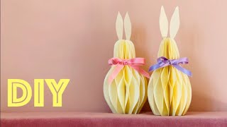 How To Make A Honeycomb Easter Bunny - Easy Paper Craft Tutorial - Easter Decor 2025