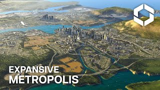 The Expansive Metropolis in Cities Skylines 2 | Palmsland  First Fulllength Cinematic Video