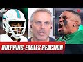 Dolphins-Eagles Reaction: Jalen Hurts over Tua, &quot;Eagles are Super Bowl team&quot; | Colin Cowherd NFL