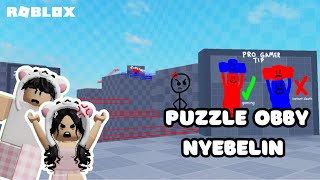 APAKAH KITA BISA TAMATIN PUZZLE OBBY INI?😡 | TEAMWORK CARRY PUZZLE ROBLOX