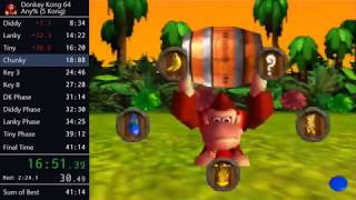 Donkey Kong 64 in 42:52 (5 Kong Route)