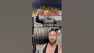 1000lb bench press at 17 year old is INSANE😭