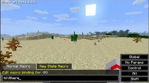 Minecraft Macro / Keybind Mod v0.6 Part 2