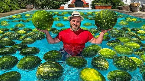 Delicious Cocktail and Salad Of Juicy Watermelon! The Most Long-Awaited Dessert Of The Summer#shorts