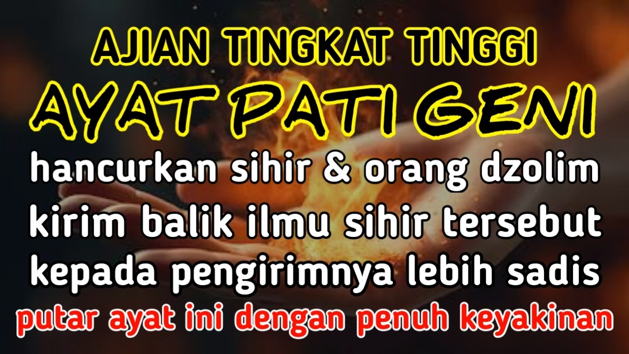 SEGERA PUTAR AYAT INI !! Agar Orang Yg Dzolim Padamu Terkena Karma Dan Azab Dari Allah