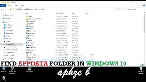 AppData is Missing? How to fix it? | How to unhide? Windows 10