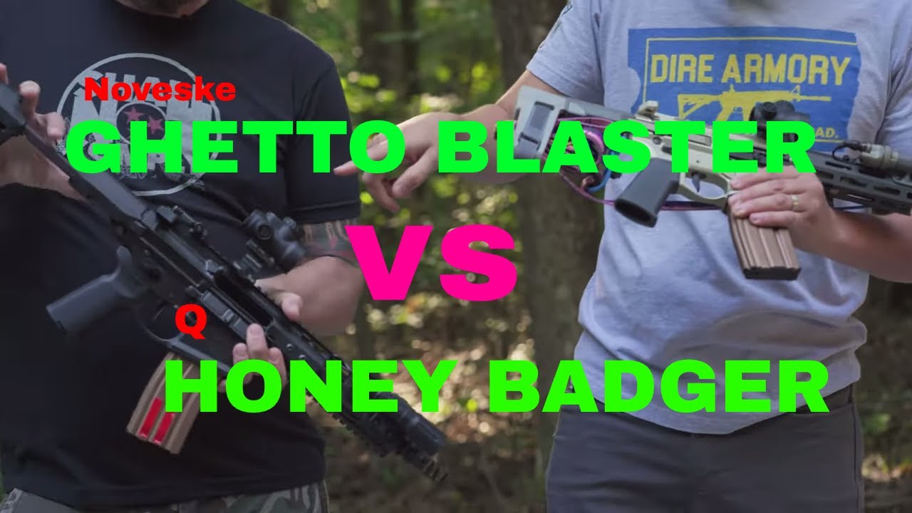 Honey Badger VS Ghetto Blaster Full Review! - YouTube