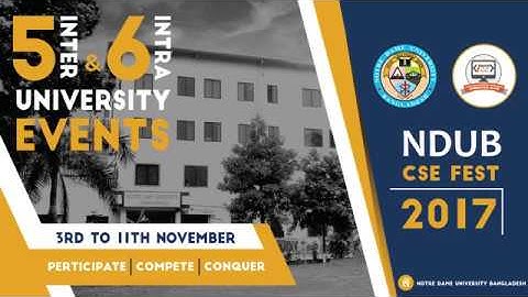 NDUB CSE FEST 2017 TRAILER