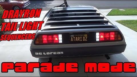 Drayron DeLorean Tail Light Sequencers Part 2: Parade Mode Demo + Sweep vs Mustang Mode Round 2!