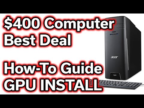 $400 Desktop Computer - GTX 1050 TI - How To Install
