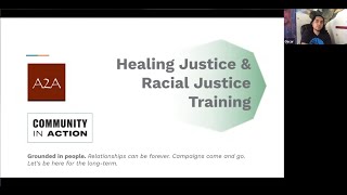 Healing Justice & Racial Justice Training