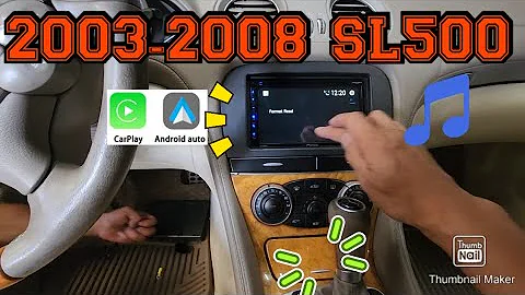 2005 Mercedes Benz SL500 How to remove radio Install Apple carplay android auto Metra kit