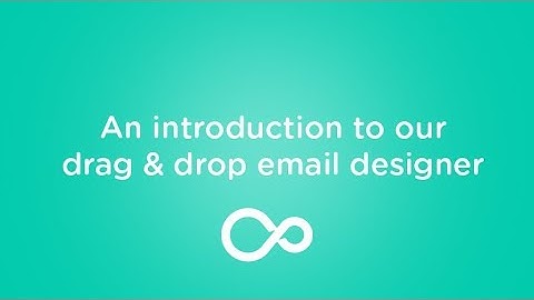 Drag and Drop Email Designer