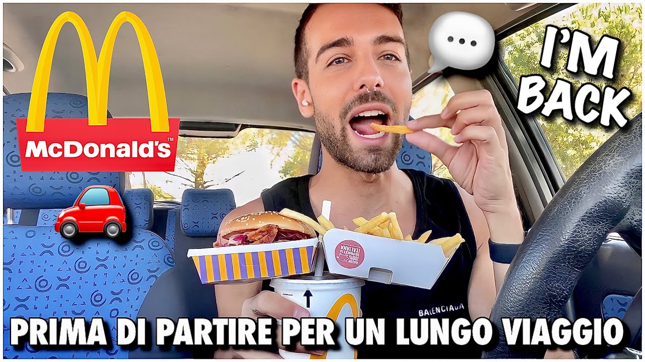 DOPO 3 ANNI TORNO A MANGIARE MC DONALDs DENTRO IL MACININO (CON 40 ...