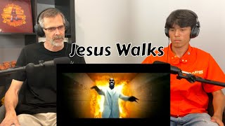 'Oh my God...' Dad watches Kanye's Jesus Walks VIDEO