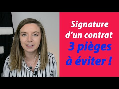 Vidéo: Que Rechercher Lors De La Signature D'un Contrat De Travail