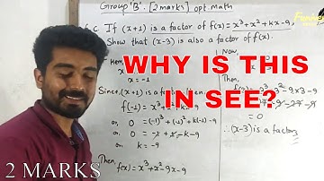 WHY IS THIS PROBLEM SO EASY?CLASS 10 FACTOR THEOREM