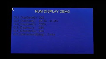 002 NUM DISPLAY emWin STemWin STM32F7 STM32 STM32Cube