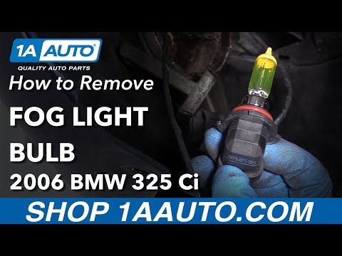 How to Replace Fog Light Bulb 04-13 BMW 325Ci