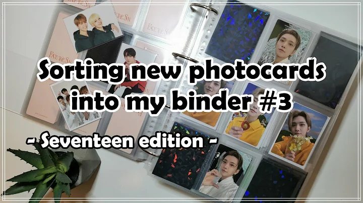 Sorting 150 photocards into my binders!  The Seven...