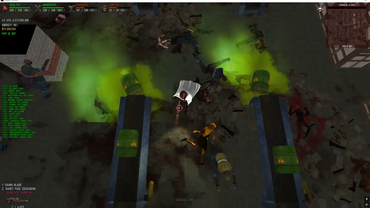 Sawblade Launcher after buff looting Chem Test - Dead frontier