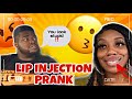 GETTING LIP INJECTED TO SEE MY BOYFRIEND REACTION | IT HURTED