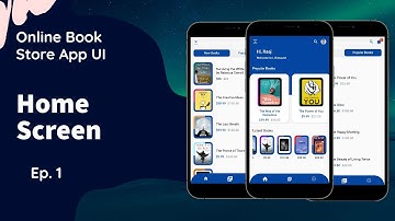 Flutter UI - Home Screen - Complete Online Books Store App