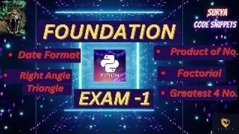 Foundation Exam - 1| CCBP | NxtWave CCBP 4.0 Telugu | Python Coding | Python