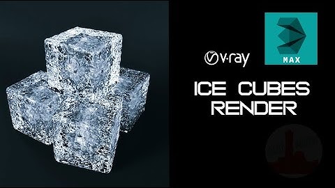 3DS MAX : ICE CUBES REENDER , #3ds max, #vfx, #vray