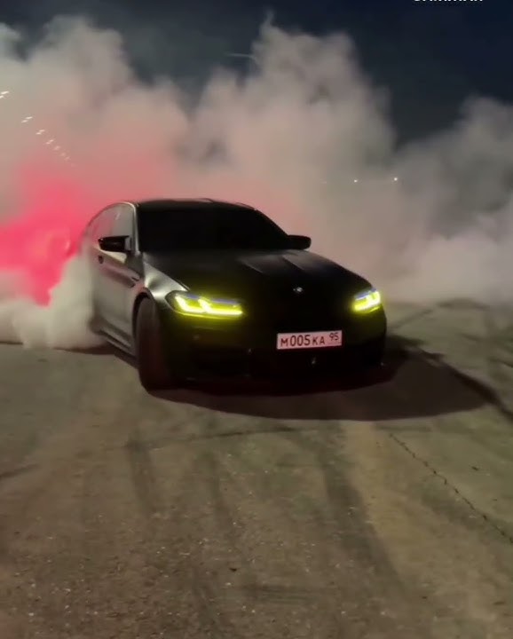 BMW ON FIRE 🔥🔥 BMW m5 cs competition burn out #BMW#Royal Moters #burn out#drift