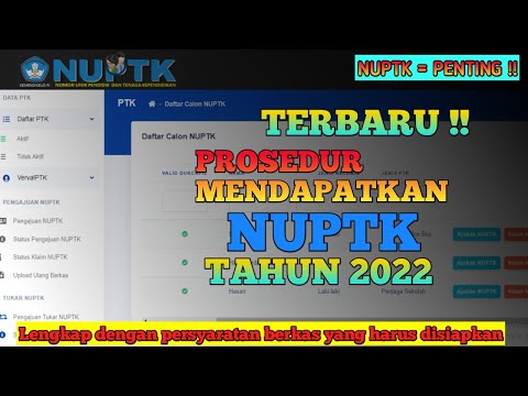 TERBARU ! CARA MENGAJUKAN NUPTK TAHUN 2022 DENGAN BENAR