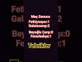 İki Takımı Tebrik ederiz #ytdayibenionecikarnolur #futbol #aboneolmayiunutmayin #football