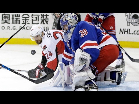 Lundqvist stops 26 shots as Rangers beat Senators to get back in series