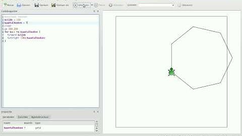 KTurtle (bijna?) cirkel