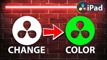 How To Change LOGO COLOR in DaVinci Resolve iPad