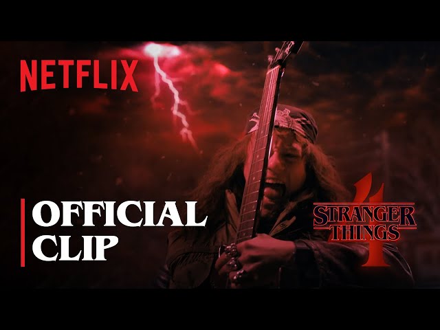 Stranger Things 4, Eddie Munson's Upside Down Guitar Scene