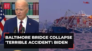 Baltimore bridge collapse: 'Federal govt will pay for entire cost' of reconstruction, says Biden