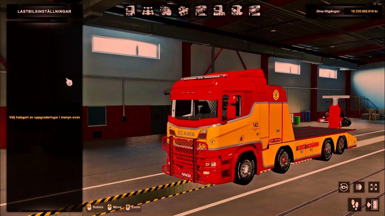 Ets2 truck build scania ng r tow truck youtube
