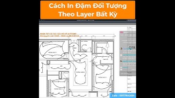 Cách In Đậm Đối Tượng Theo Layer Bất Kỳ #AutocadPhuongTk