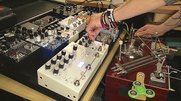 A dark ambient soundscape improvised with the DIY Prepared Box