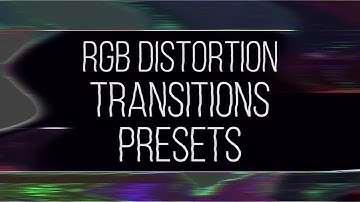 RGB Distortion Transitions Presets Premiere Pro Templates