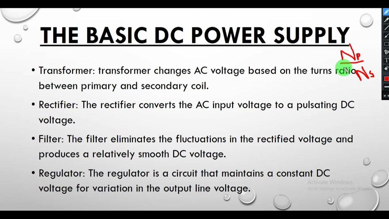 Basic DC power supply || Electronics devices by Thomas L Floyd