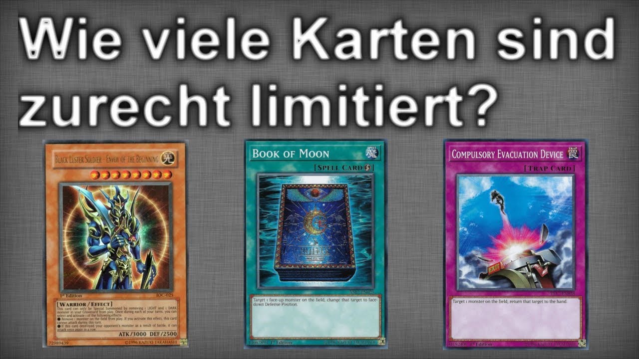 Wie Viele Karten Dürfen In Einem Yugioh Deck Sein Yu-Gi-Oh! - Wie viele Karten sind zurecht limitiert? - YouTube