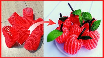 Làm Quả Táo Từ Xốp Bọc Hoa Quả | THẢO NGUYÊN HANDMADE
