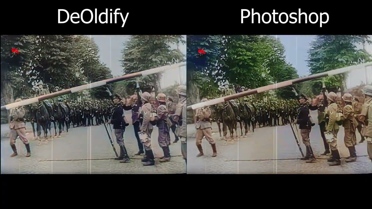 Colorizing old video. Deoldify VS Photoshop - YouTube