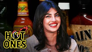 Priyanka Chopra Jonas Explains the Essence of Hot Sauce While Eating Spicy Wings | Hot Ones