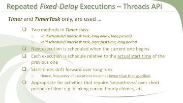 9 Scheduling Tasks For Fixed Delay Repeated Executions Using Normal Threads -- Executor Framework