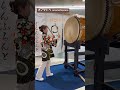 [オノマトペonomatopoeia]太鼓(たいこ)をたたきました！I tried to beat Japanese drum!