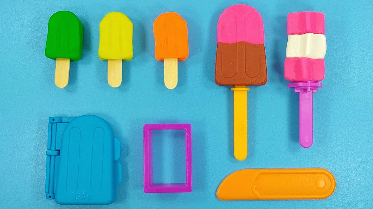 Play-Doh mini popsicles and summer candies. Frozen treats. - YouTube