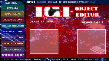 PROJECT IGI - MAP EDITOR | OBJECT EDITOR WORKING PREVIEW |
